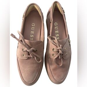 Guess Women's Blush Suede Loafers